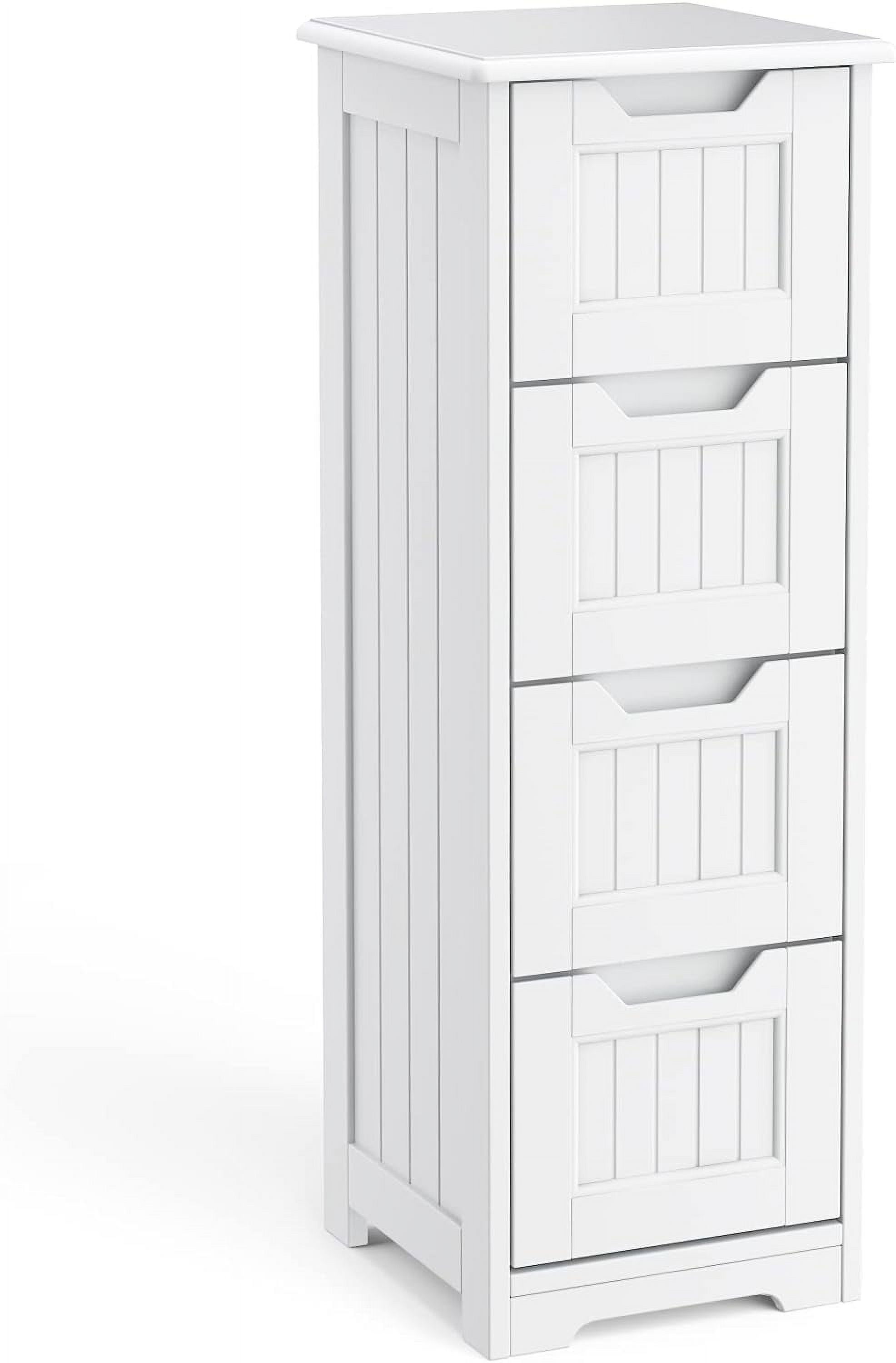 Small Bathroom Storage Cabinet Freestanding with Drawers, 33" Floor ...