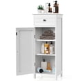 Small Bathroom Storage Cabinet, Narrow Floor Cabinet with Drawer and 3 ...