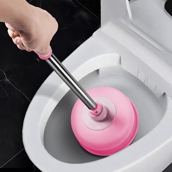 Small Bathroom Toilet Plunger, Household Toilet Suction Plunger, Pump Liquid Plumber, Clog Remover Cleaner Unclogger Tool, for Toilet, Kitchen Sink Drain, Bathroom Shower Tub