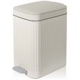 thumbnail image 1 of Small Trash Can with Lid, Slim Step Garbage Can 1.9 Gallon, Soft Close Wastebasket for Bathroom Office Bedroom Kitchen, Space Saving Design, 1 of 5