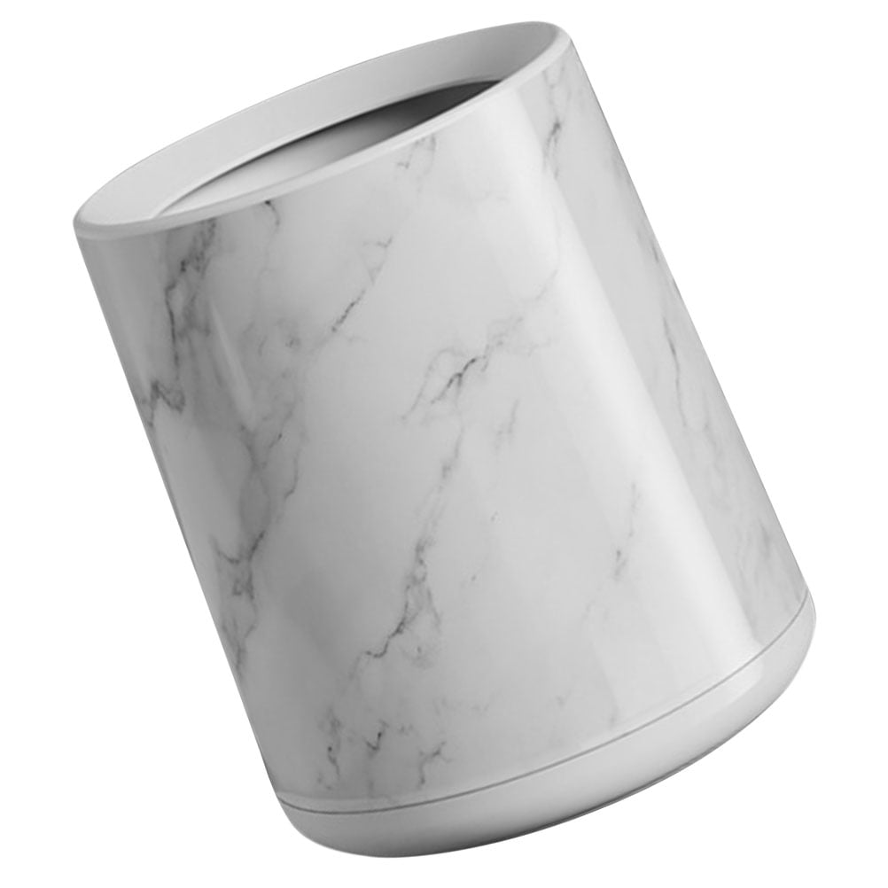 Small Bathroom Trash Can Marble Waste Basket For Bedroom Kitchen And Office Decorative Garbage Bin Trash Can Organizer For Room