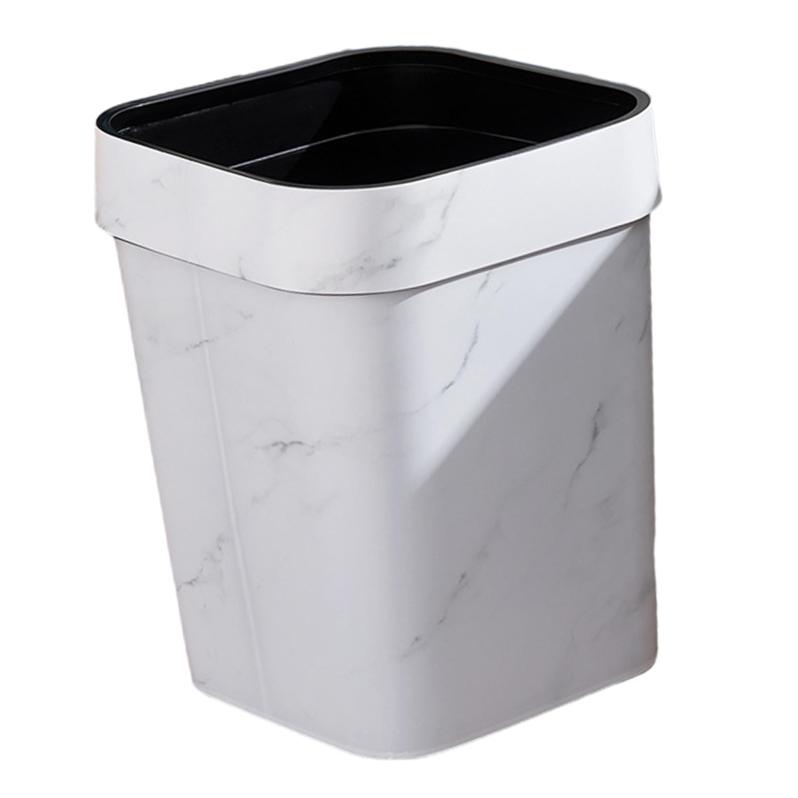 Small Bathroom Trash Can Open Mouth 14L Rubbish Bin for Bathroom Home ...