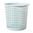 thumbnail image 1 of Small Bathroom Trash Can Perforated Design 23x22cm, Small Garbage Can for Bathroom, Kitchen, Office, Plastic, Modern, Large Opening, Durable and Easy Clean, 1 of 6