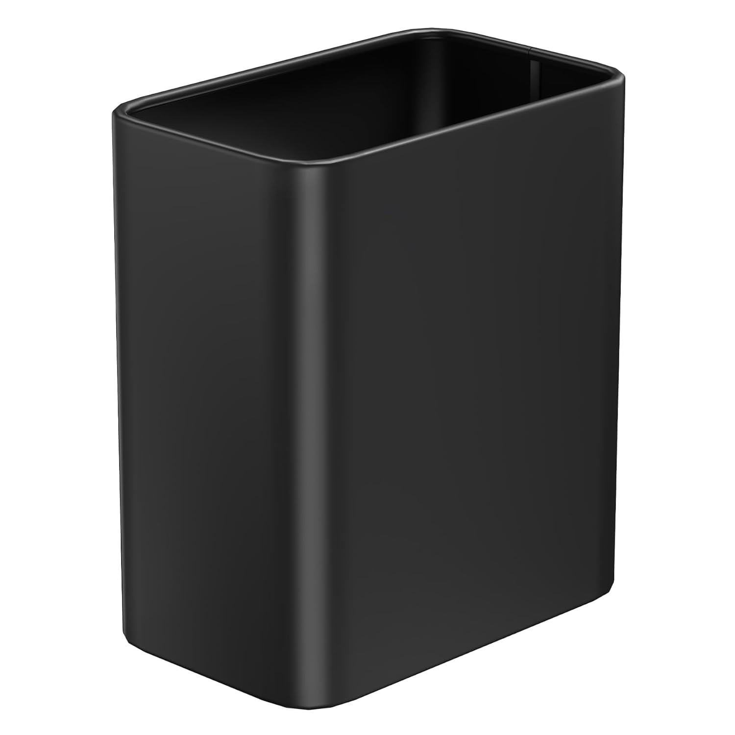Small Bathroom Trash Can Wastebasket, Modern Metal Garbage Can Office ...