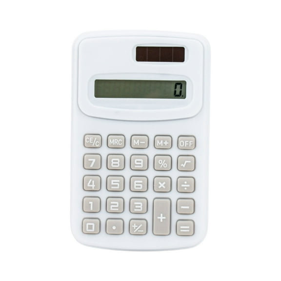 Small Battery Powered 4 Function Calculator Lightweight Handheld Design With 8-Bit Lcd Display For Students Kids School Home Office Daily Use High Quality Polypropylene