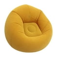 thumbnail image 1 of Small Bean Bag Chair, Gaming Bean Bag Chairs, Inflatable Lazy Sofa, Portable Inflatable Chair, Inflatable Comfy Chair for Adults, 1Pcs Inflatable Bean Bag Chair - Yellow, 1 of 5