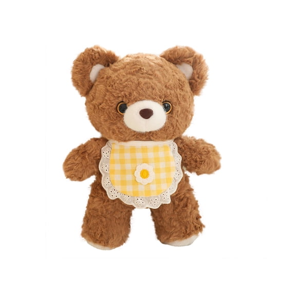 Small Bear Doll Stuffed Animal, 9.84 inches Cute Plush Candy Bear with Scarf, Soft Stuffed Plush Bear Toy Gift for Kids, Girlfriend, Birthday