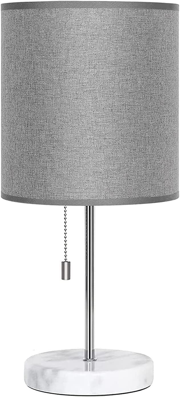 Small Bedside Lamp Table Desk Lamp Beside Nightstand Reading Light Marble Base