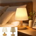 thumbnail image 1 of Small Bedside Table Lamp, Wooden Bedroom Lamp, dimmable lamp, Mini Desk Night Light for Living Room for Bedroom, Living Room, Nightstand, Office, Side Desk Lamp, 1 of 5