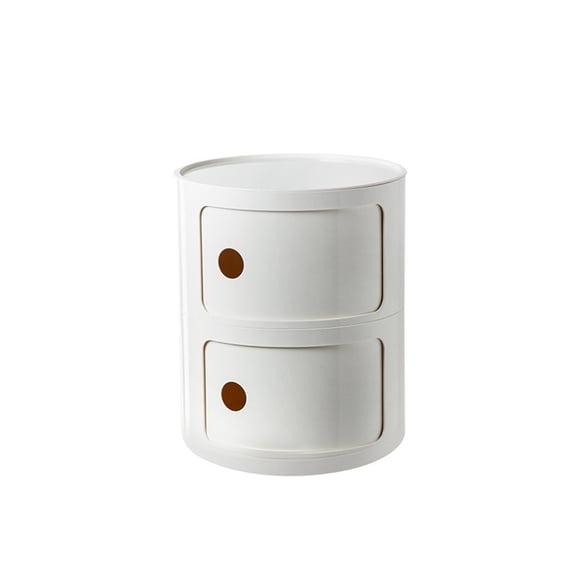 Small Bedside Table, Round Small Bedside Table With Storage Space, Simple Small Furniture Cabinet For Living Room, Couch,bedroom