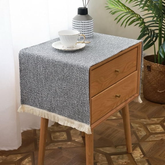 Small Bedside Tablecloth Table Dustcover End Tabletop Home Decoration Fabric Tablecloth Nightstand Table Covering Doilies for Furniture Dcor 40*70cm