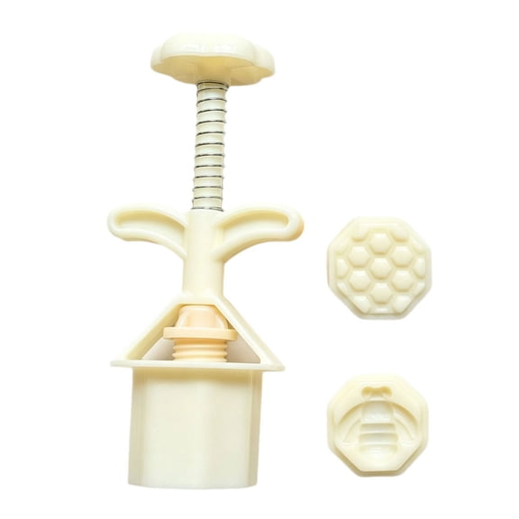 Small Bees Pattern Baking Molds Set Of 2Pieces For Homemade Dim Sum And Cookie