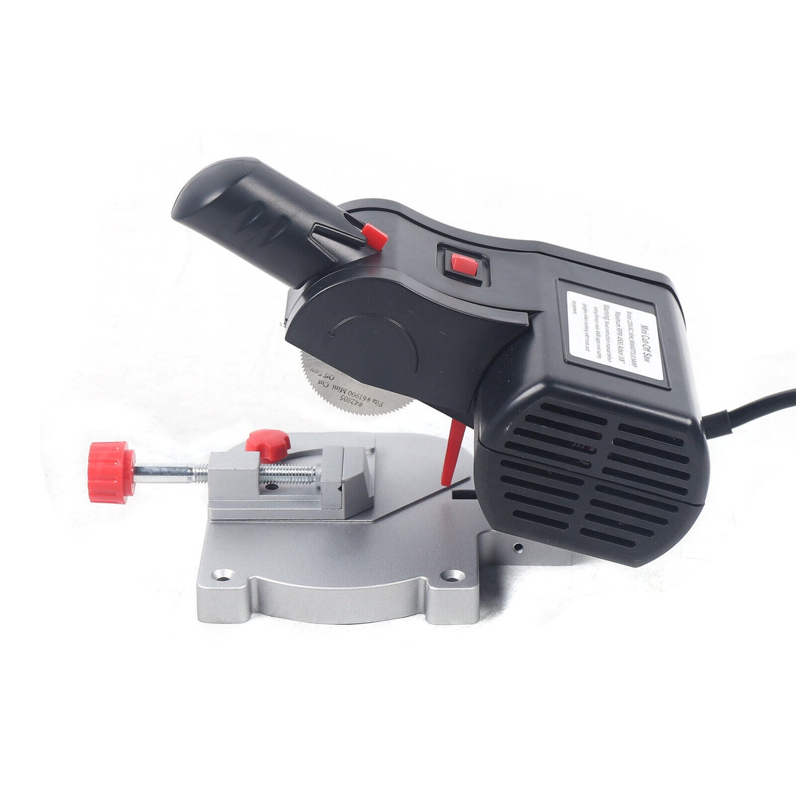 Small Benchtop Cut-off Chop Saw Wood Metal Angle Moulding Cutter 45° Miter Saw for Factories, Carpentry