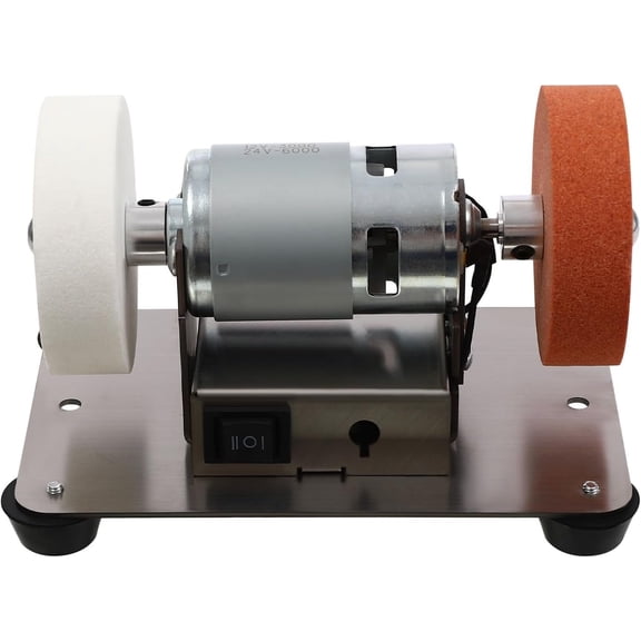 Small Bench for Sharpening, 6 x 4 x 4in Mini Belt Sander, 96W Electric Benchtop Sander, 7 Adjustable Speed for Metal DIY , Tool & Sharpening