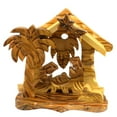 thumbnail image 1 of Small Bethlehem Olive Wood Nativity Bethlehem, 1 of 1