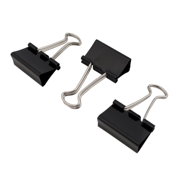 Small Binder Clip, Black