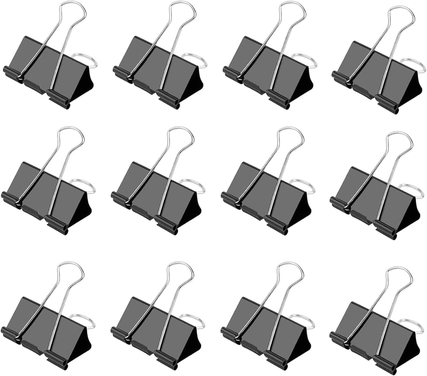 One Inch Paper Clip Small Binder Clips 1 Inch Length, (72 Pcs) Small Paper Clips for Office ...