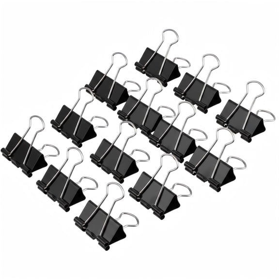 Small Binder Clips, 180Pcs Mini Paper Clamps, 15mm Office Supplies for Organizing Documents, , Home, DIY Projects, Bags, Black