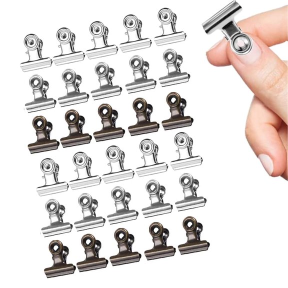Small Binder Clips, 96 Pack, 3/4 Inch, Standard 19mm, Black, Capacity 0.31 Inch, Fold Clamp, Paper Clips, Office Clips, Office & Home Use