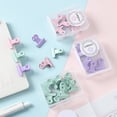thumbnail image 1 of Small Binder Clips Metal Bulldog Clips Macaron Colour Round Head Clip Chip Clips for Home Office Supplies, 1 of 6