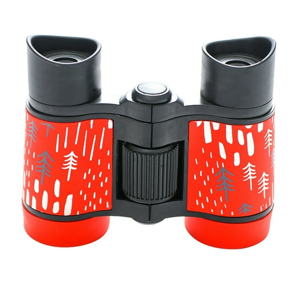 Small Binoculars for Adults Small Binoculars for Adults Portable 4 Magnification Lens Binoculars For 3-7 Years Old Kids Gift Telescope Red