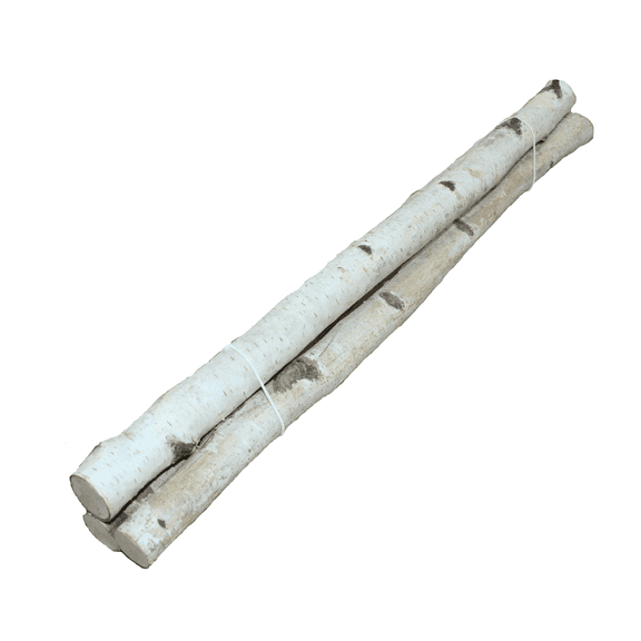 Small Birch Pole Pack 2ft, 3 pack
