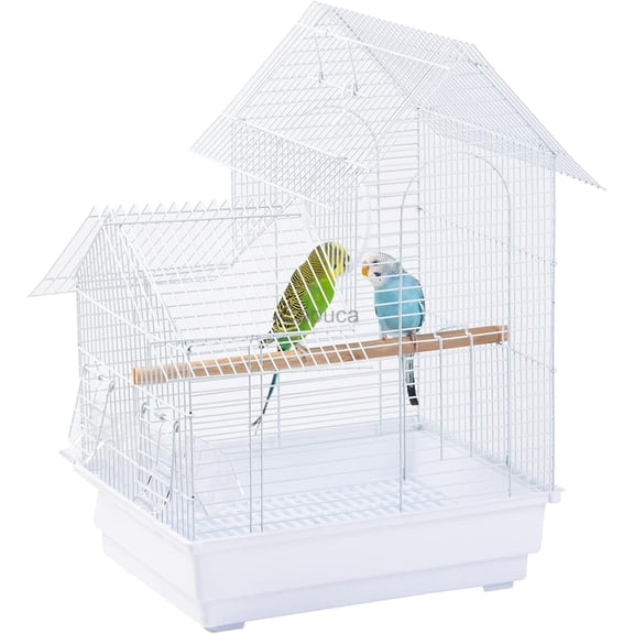 Small Bird Cage, Lightweight Hanging Travel Cage with Removable Tray