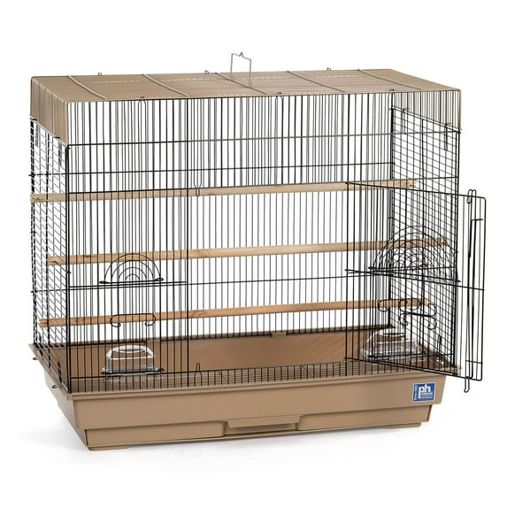 Small Bird Cage for Parakeets & Cockatiels - Brown/Black SP1804-5