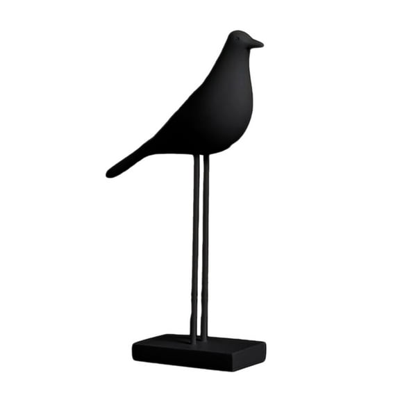 Small Birds Statues Decorative Sculpture Home Decors Resin Birds Statue with Base Bird Figurines Table Top Decors