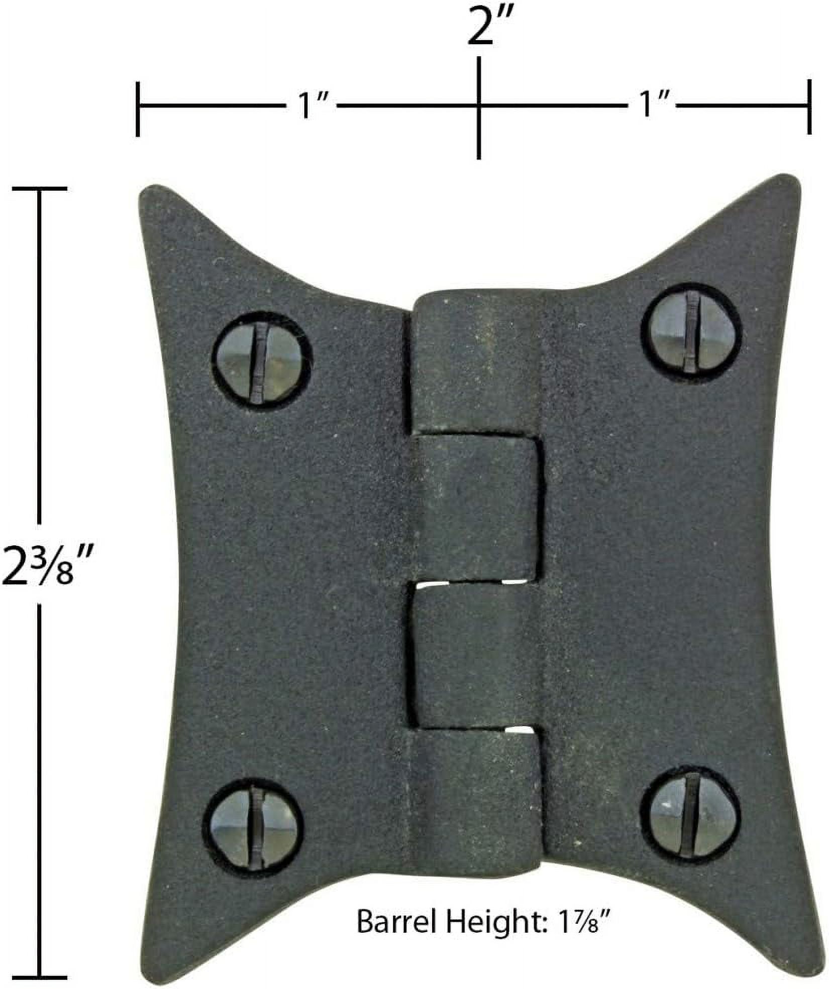 Small Black Hinge For Door 23/8" Rust Resistant