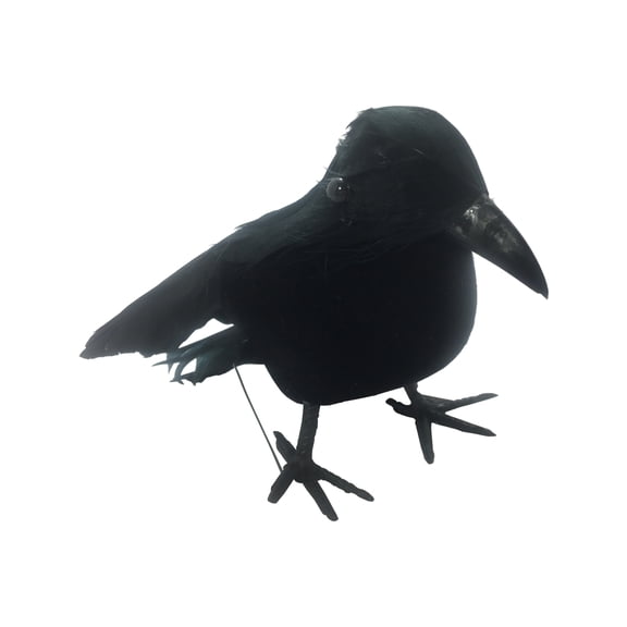 Small Black Crow Halloween Decoration