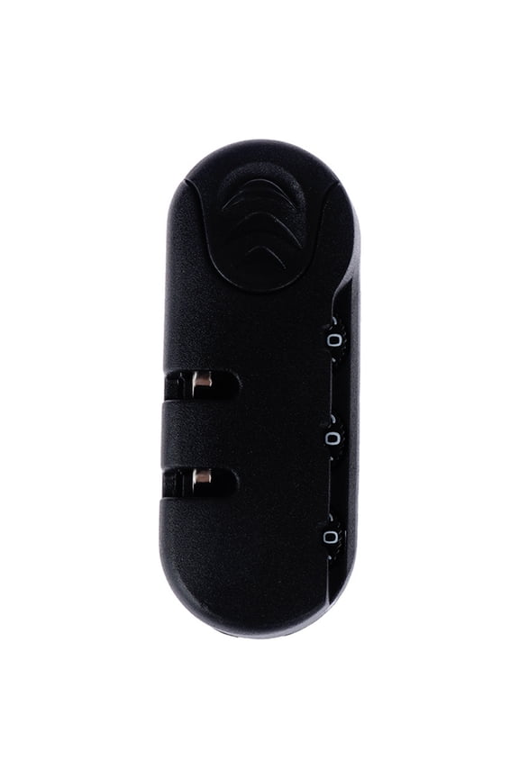 Small Black Luggage Lock Suitcase Lock Backpack Safety Lock ABS Texture Combination Lock for Secure Travel Experience