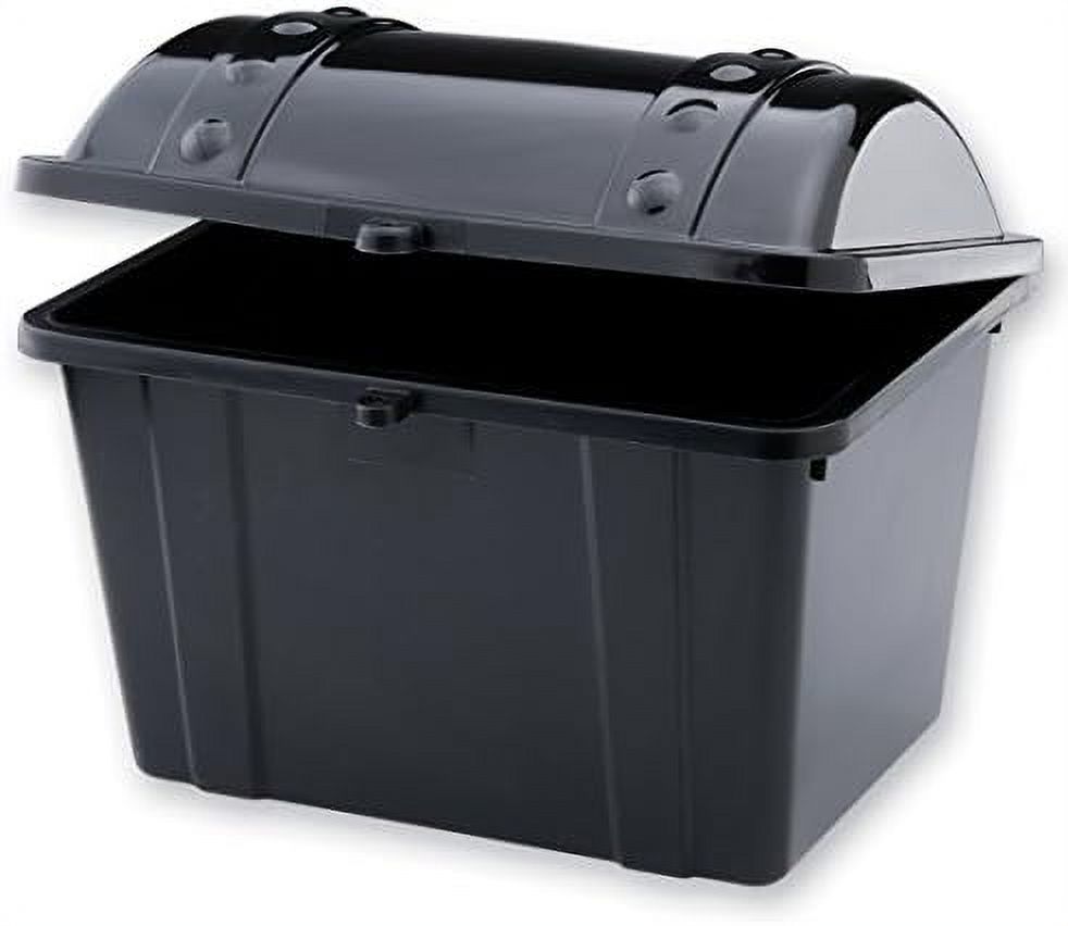 Small Black Plastic Treasure Chest