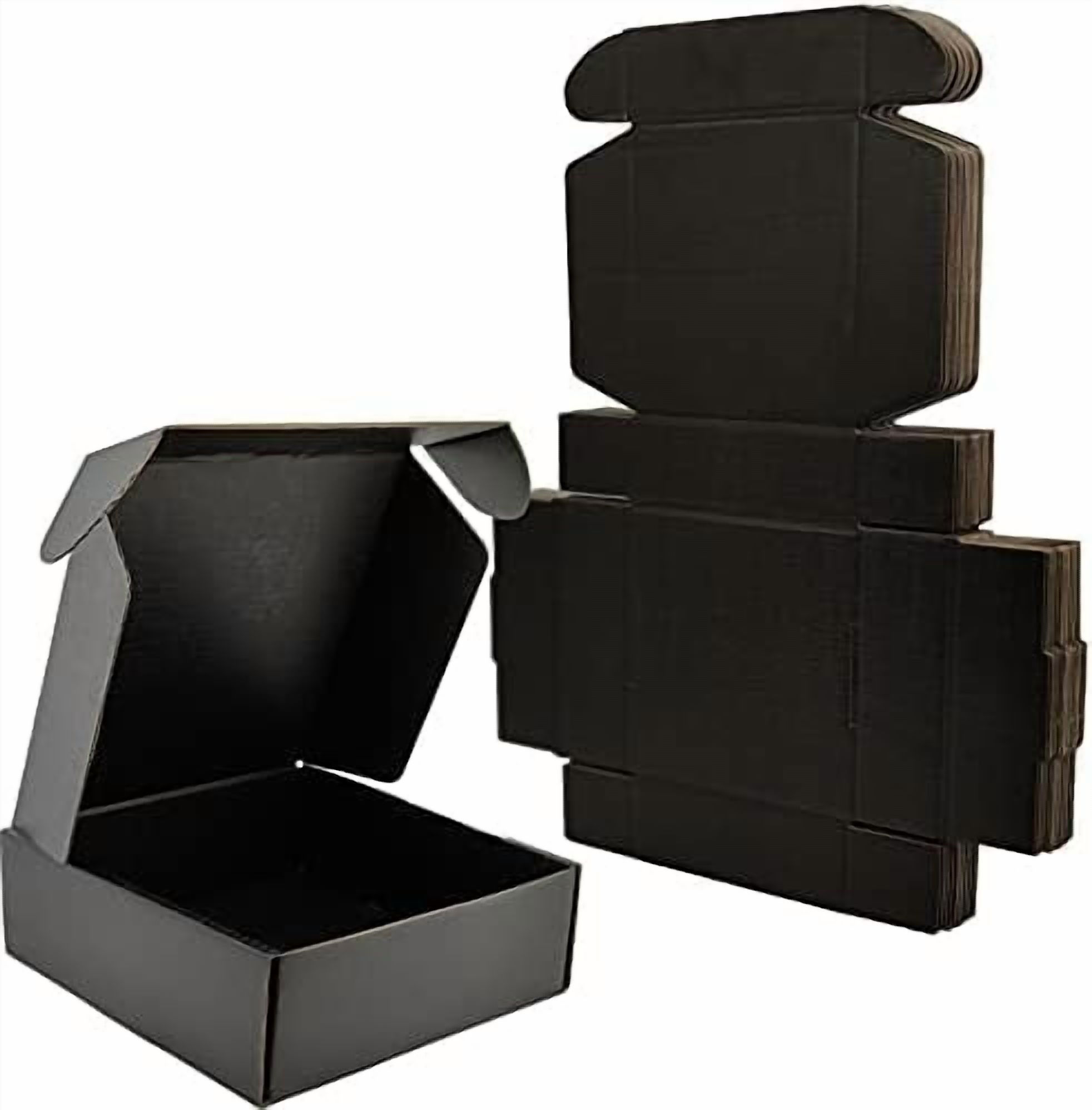Small Black Shipping Boxes for Small Business Pack of 25-8x8x4 inches ...
