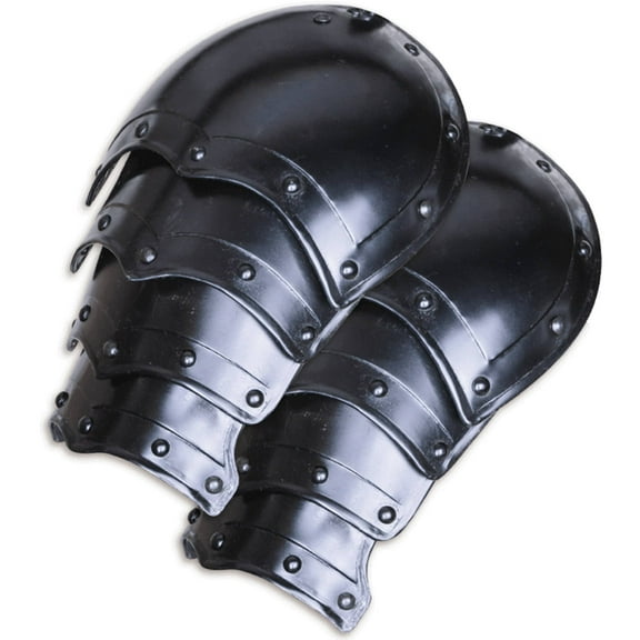 Small Blackened Balthasar Spaulders Shoulder Guard SCA LARP Armour