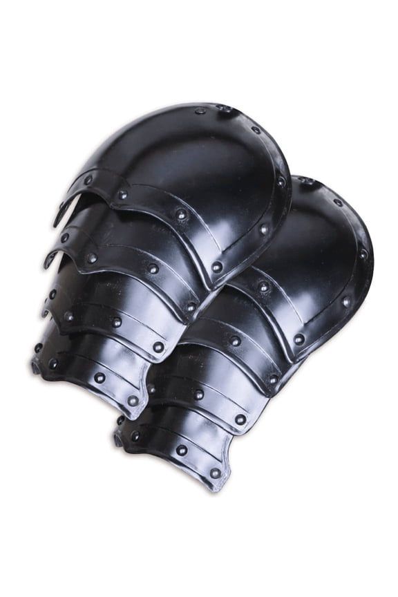 Small Blackened Balthasar Spaulders Shoulder Guard SCA LARP Armour