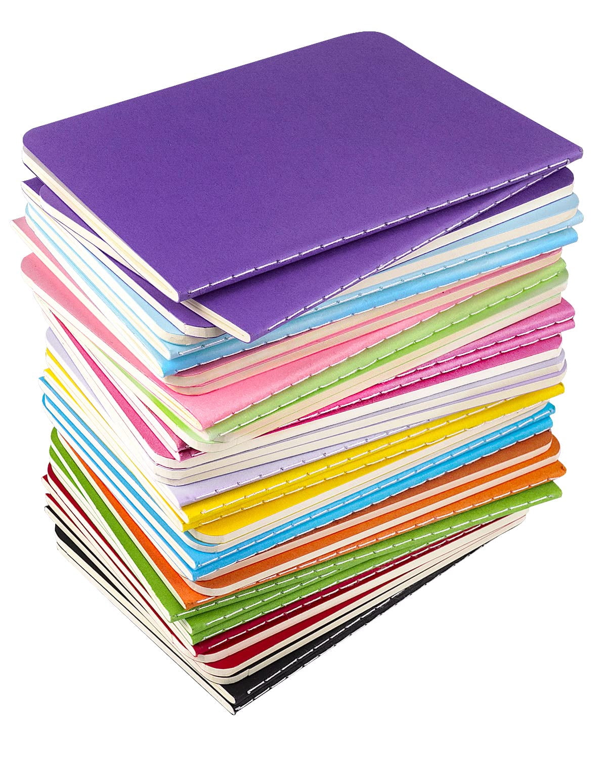 Small Blank Notepads Bulk 36 Pack Mini Pocket Notebooks Journal Set Colorful Cover For 3.5 X 5.5 Inches  30 Sheets/60 Pages