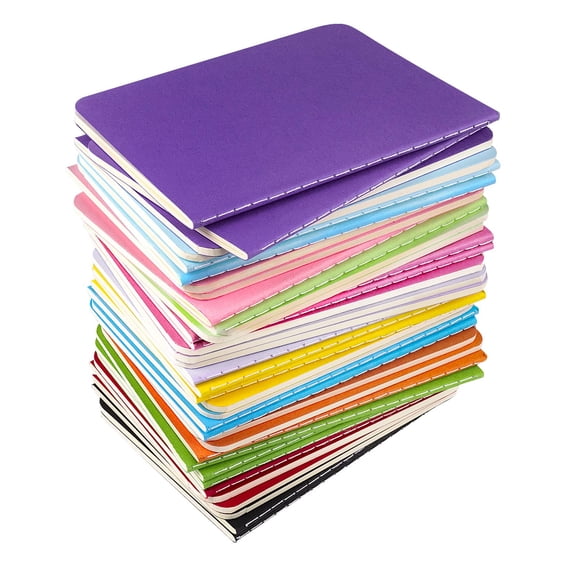 Small Blank Notepads Bulk 36 Pack Mini Pocket Notebooks Journal Set Colorful Cover For 3.5 X 5.5 Inches  30 Sheets/60 Pages