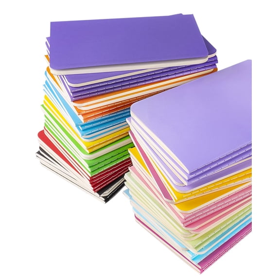 Small Blank Notepads Bulk 60 Pack Mini Pocket Notebooks Journal Set Colorful Cover For 3.5 X 5.5 Inches  30 Sheets/60 Pages