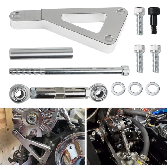 Small Block Alternator Bracket Kit for Chevy SBC 350 Cylinder Long Water Pump