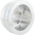 thumbnail image 1 of Small Block Chevy Cast Alum. Long Pump Double Groove Lower Pulley, 1 of 6