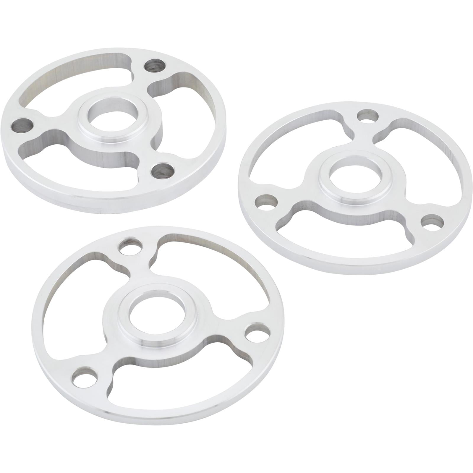 Small Block Chevy Crankshaft Pulley Spacer Kit Billet Aluminum 3Bolt