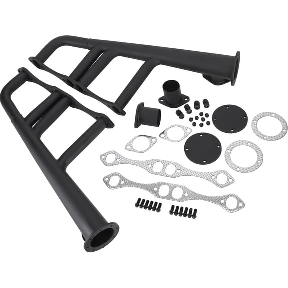 Small Block Chevy Lake Style Headers, SBC Headers, Small Block Chevy Header, Raw Finish