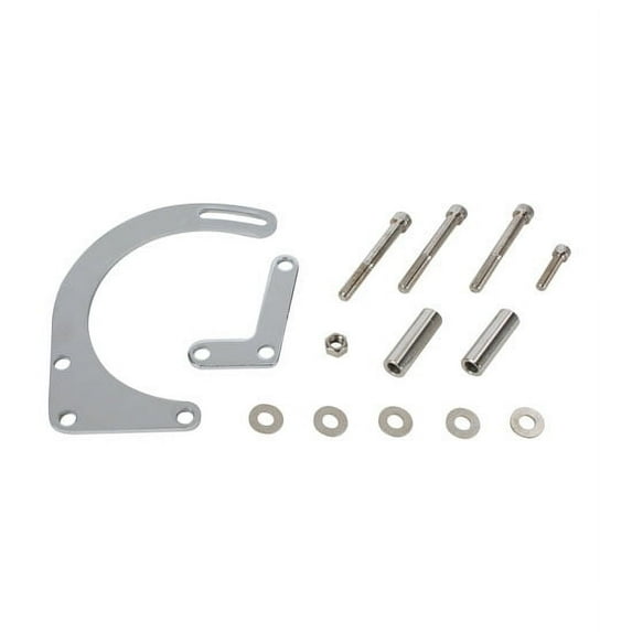 Small Block Chevy Low Mount Alternator Bracket, Chrome