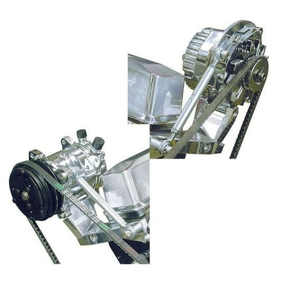 Small Block Chevy Outboard Alternator & A/C Bracket Kit