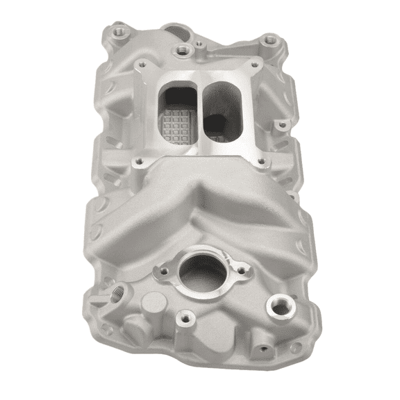 Small Block Chevy SBC Intake Manifold 57-86 305 327 350 400 Engine MT023011 - Fits 1957-1986 SBC Applications, 1500-6500 RPM Range