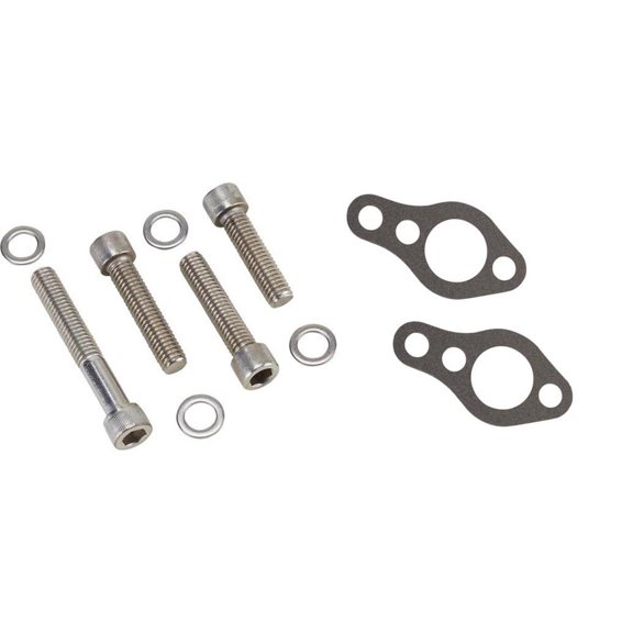 Small Block Chevy Short Water Pump Stainless Bolts & Gasket Kit