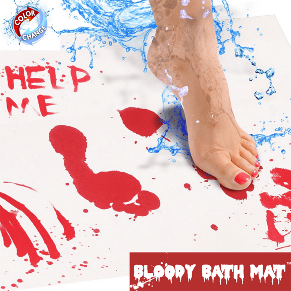 Bloody Bath Mat Color Changing