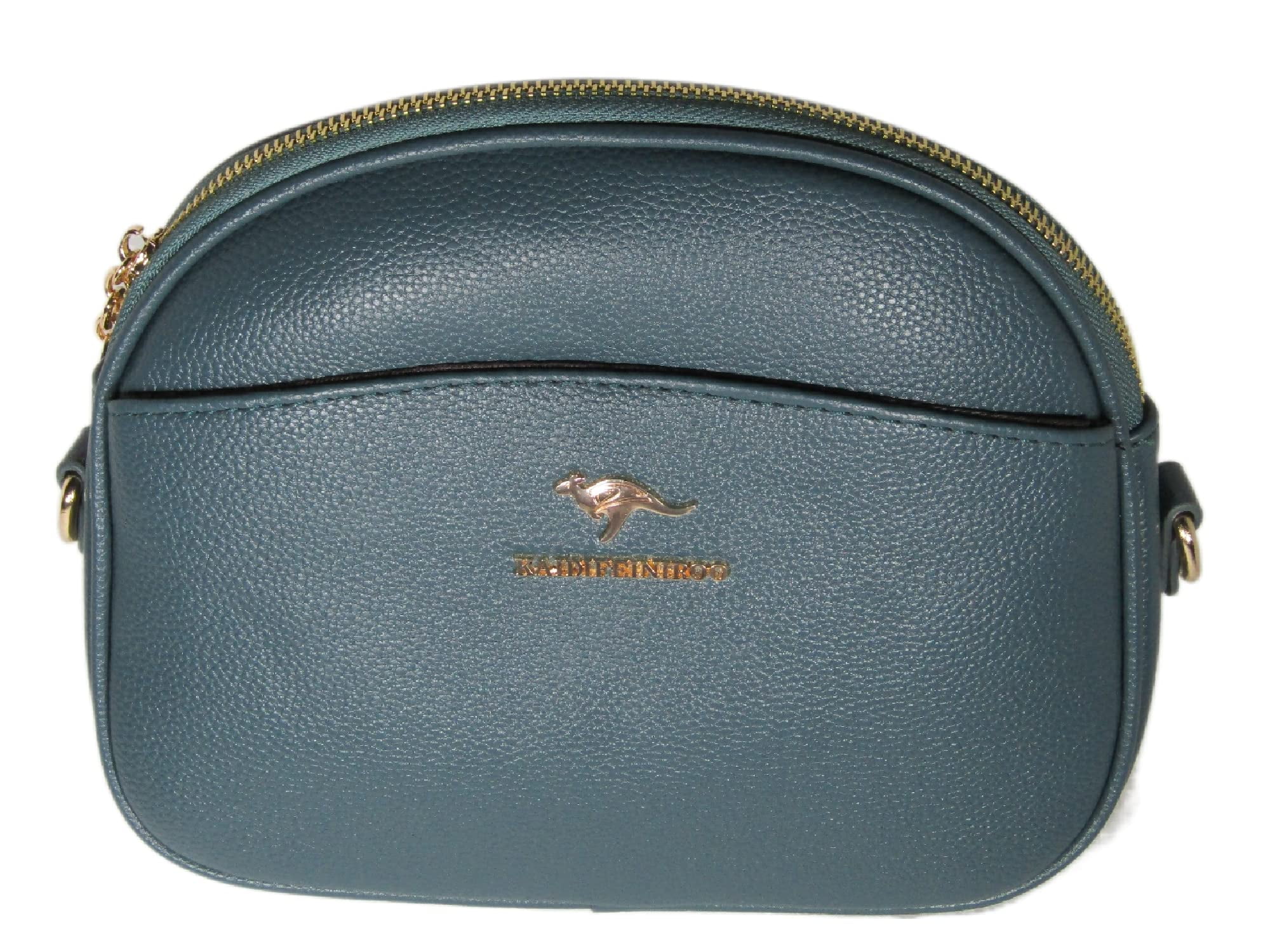 Small Blue Faux Leather Crossbody Handbag for Women - Stylish Lightweight Crossbody Messenger Bag - Vegan Leather Durable Shoulder Purse for Fashionable Ladies