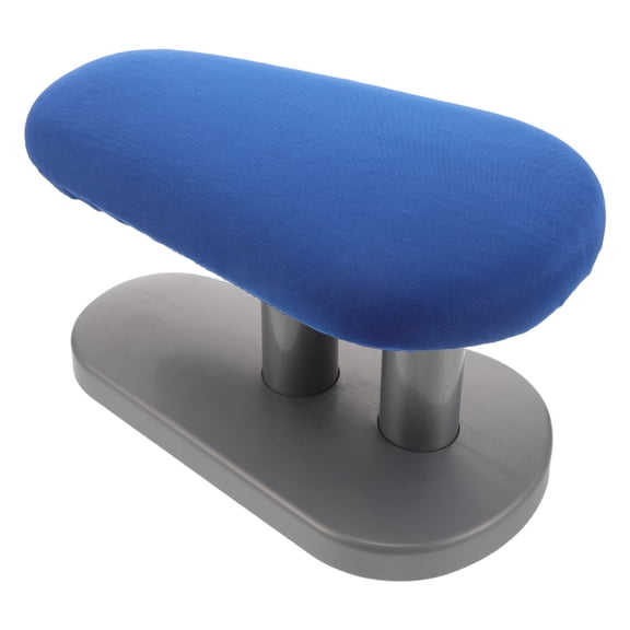 Small Blue Ironing Table with Heat Resistant Surface and Stable Plastic Foot Stool for Home